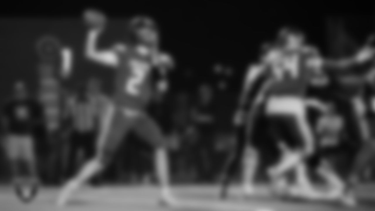 Moapa Valley High School hosts Virgin Valley High School during the Las Vegas Raiders' Football Showcase game at Moapa Valley High School.