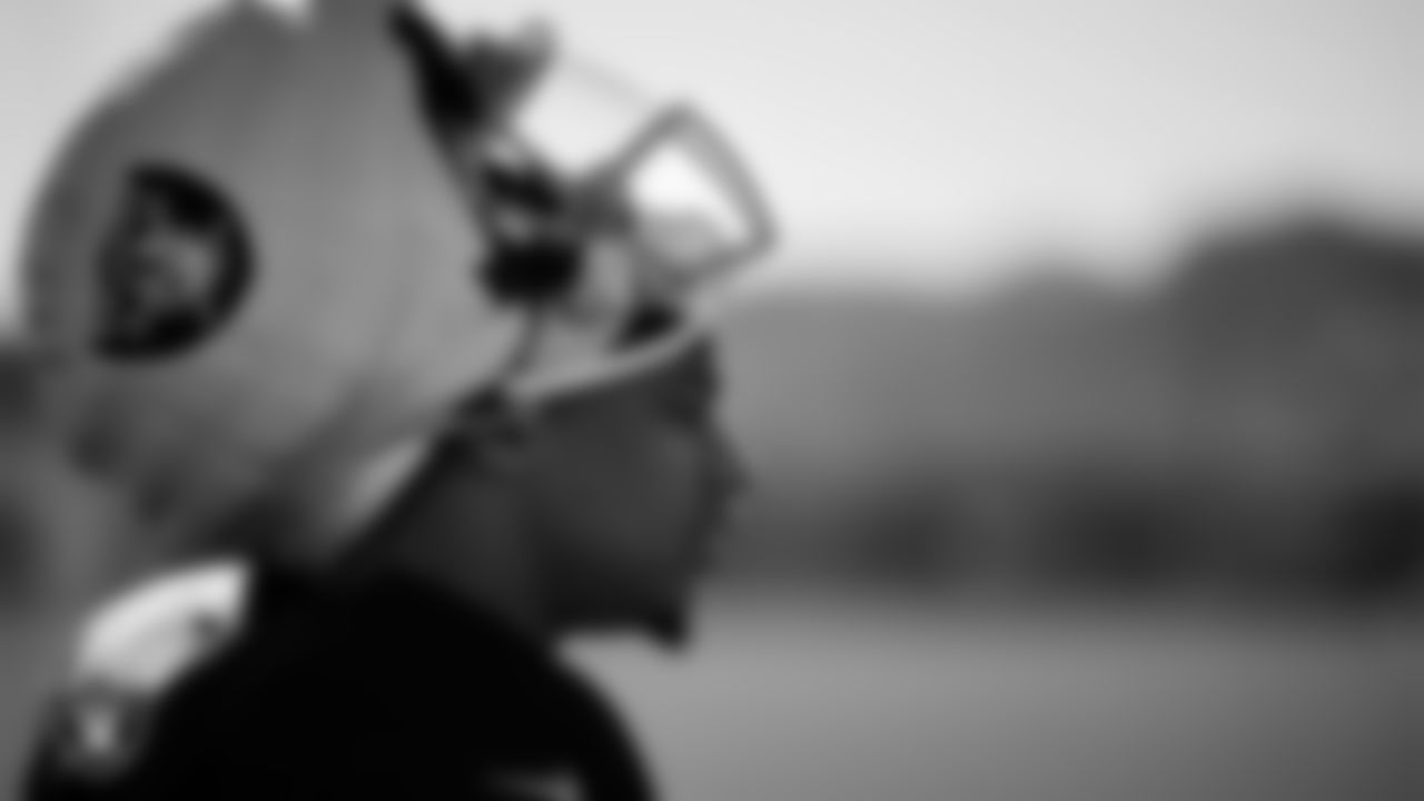 Las Vegas Raiders wide receiver Brenden Rice (82) during practice at Intermountain Health Performance Center.