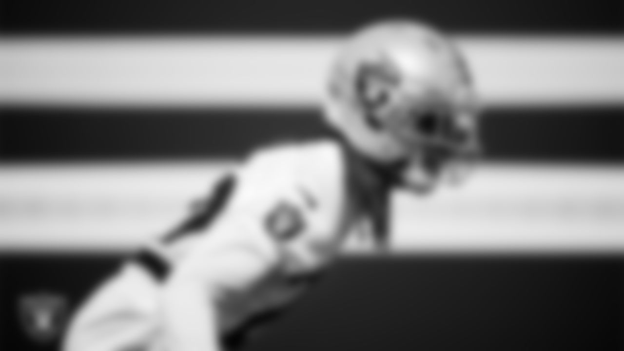 Las Vegas Raiders cornerback Eric Stokes (22) during practice at Intermountain Health Performance Center.