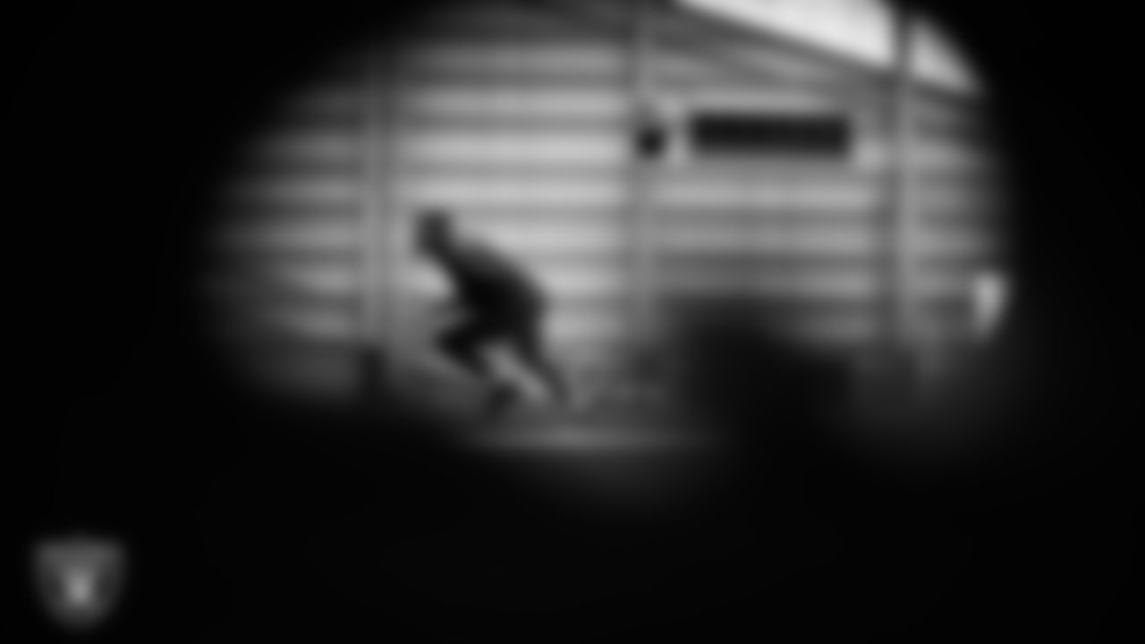 Las Vegas Raiders cornerback Eric Stokes (22) during practice at Intermountain Health Performance Center.