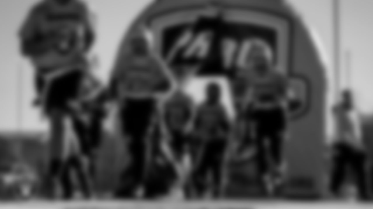 Athletes during Silver and Black Saturday at Liberty High School.