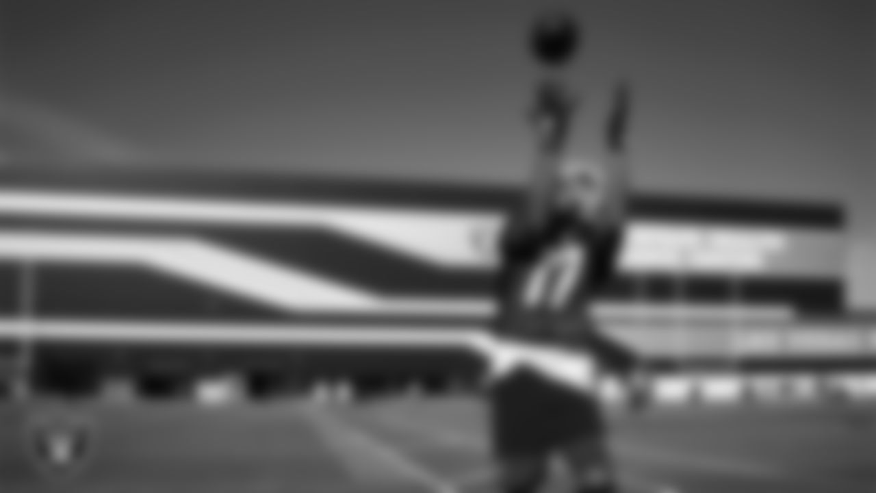 Las Vegas Raiders wide receiver Tyler Lockett (17) during practice at Intermountain Health Performance Center.