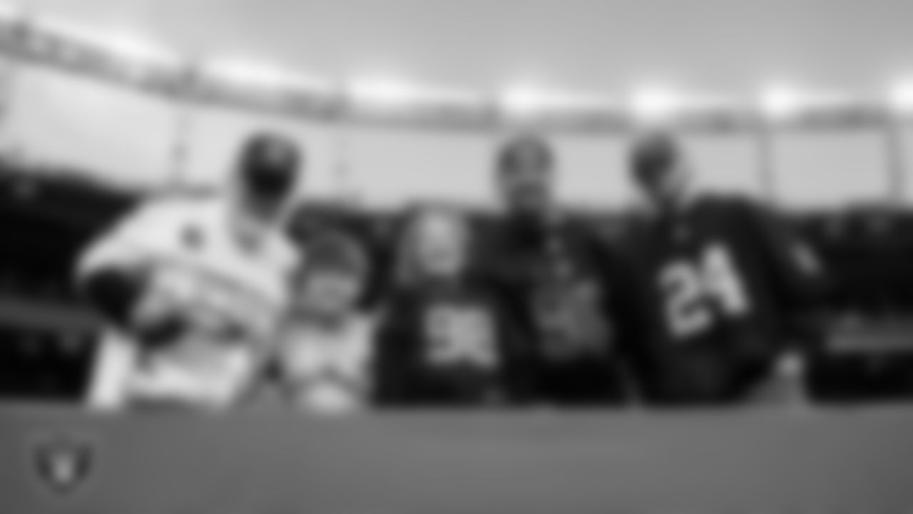 Fans before the Las Vegas Raiders' regular season away game against the Denver Broncos at Empower Field at Mile High.