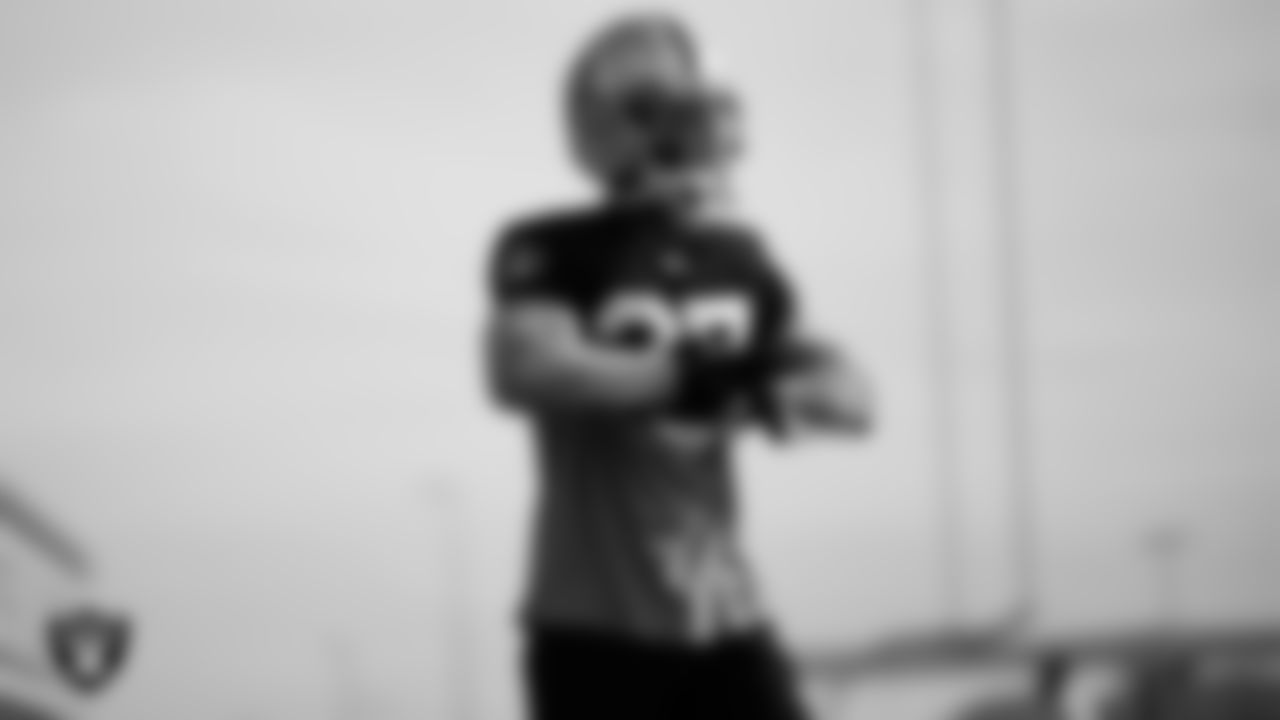 Las Vegas Raiders cornerback Troy Pride Jr. (27) during practice at Intermountain Health Performance Center.