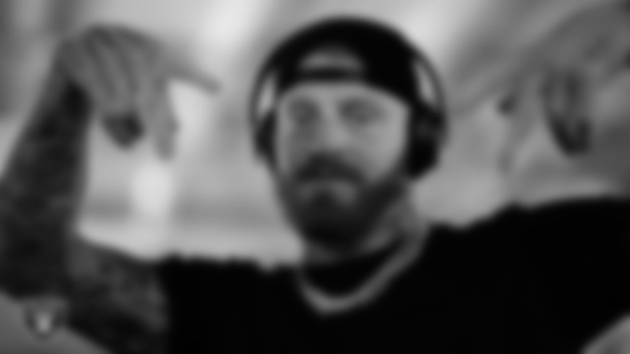 Las Vegas Raiders defensive end Maxx Crosby (98) arrives to the regular season home game against the Dallas Cowboys at Allegiant Stadium.