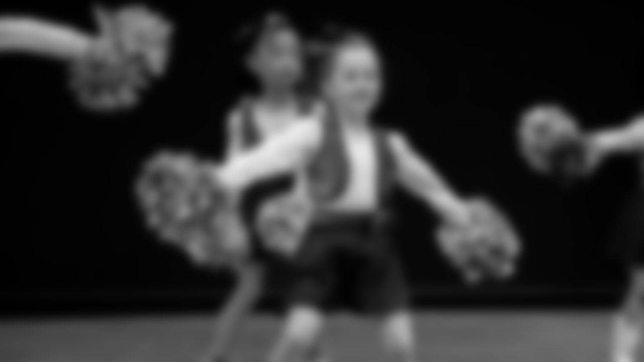 A Junior Raiderette during the Junior Raiderettes Showcase at The Studio.