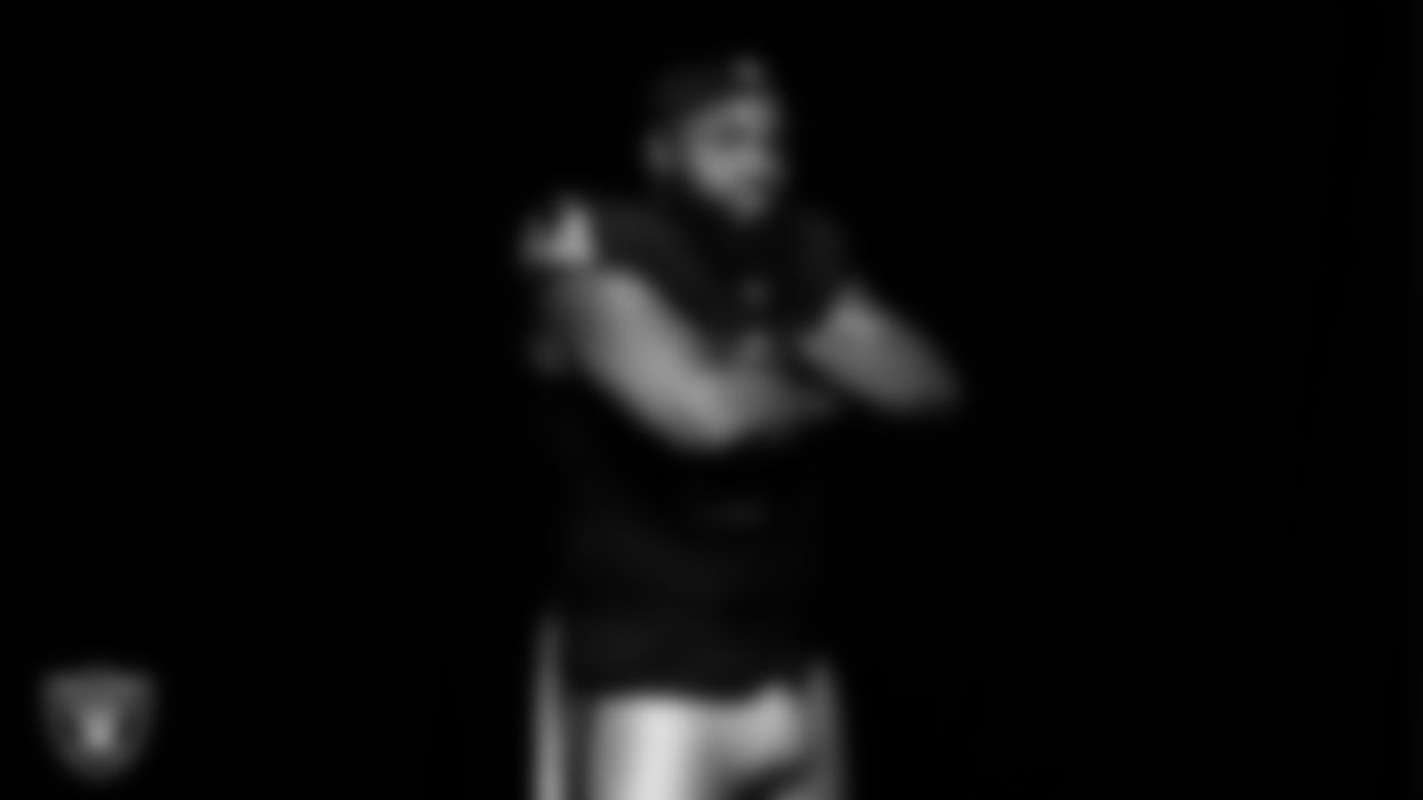 Las Vegas Raiders defensive tackle Christian Wilkins (94) poses for a photo at the 2025 Raiders Media Day.