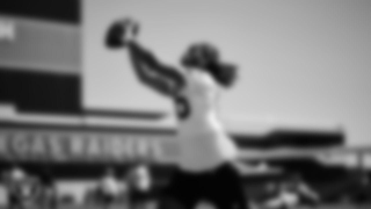 Las Vegas Raiders wide receiver Jakobi Meyers (16) at a workout during phase two of the offseason program at Intermountain Health Performance Center.