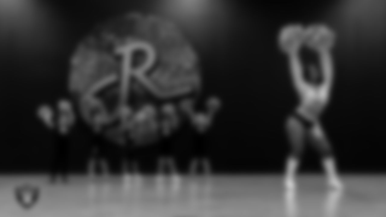 Raiderette Makenna and dancers perform during day three of summer camp at The Studio.