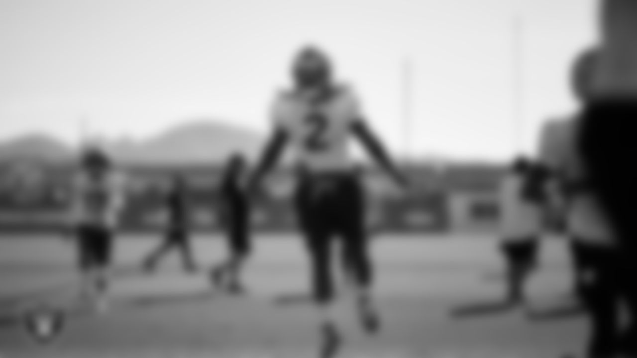 Las Vegas Raiders running back Ashton Jeanty (2) during practice at Intermountain Health Performance Center.