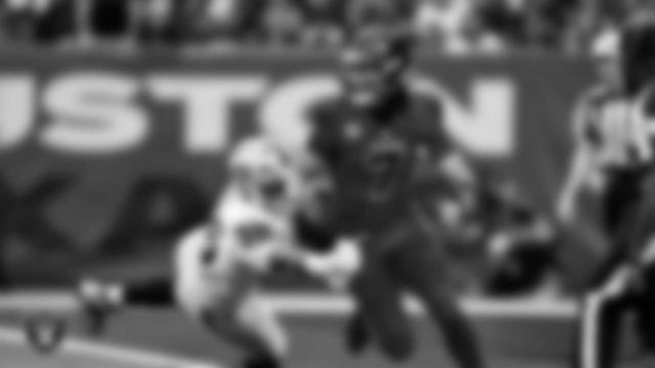 Las Vegas Raiders defensive tackle Jonah Laulu (96) during the regular season away game against the Houston Texans at NRG Stadium.