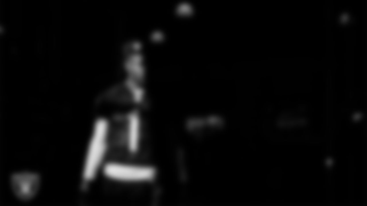 Las Vegas Raiders wide receiver Tre Tucker (1) walks out to the field for practice at Intermountain Health Performance Center.