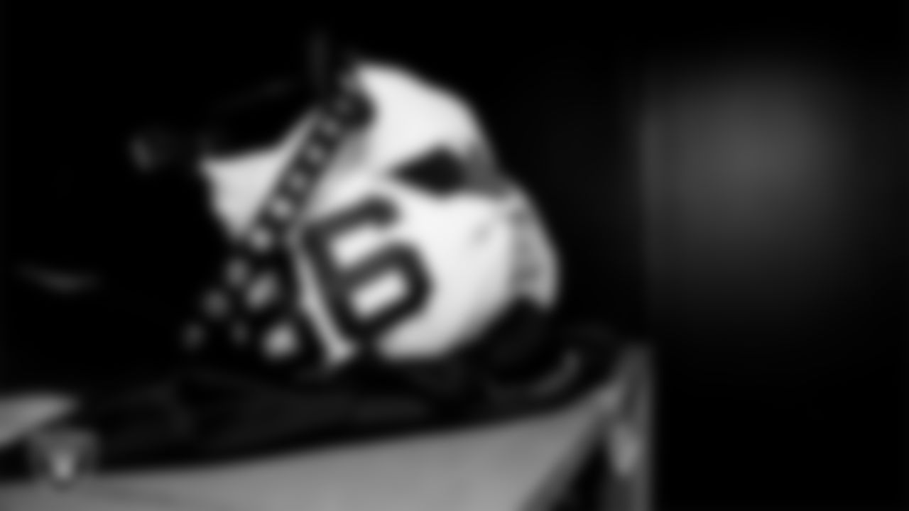 The locker room prior to the Las Vegas Raiders' arrival for their regular season away game against the Philadelphia Eagles at Lincoln Financial Field.