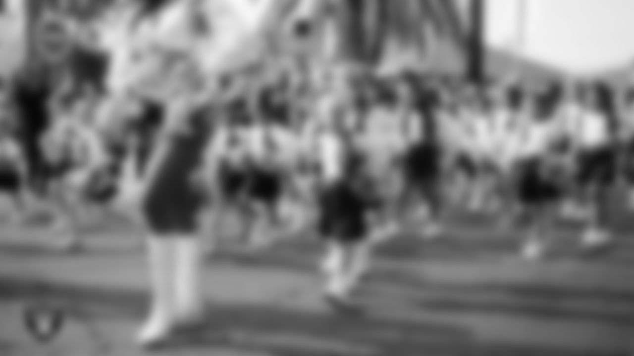 The Junior Raiderettes during the Veterans Day Parade in Downtown Las Vegas.