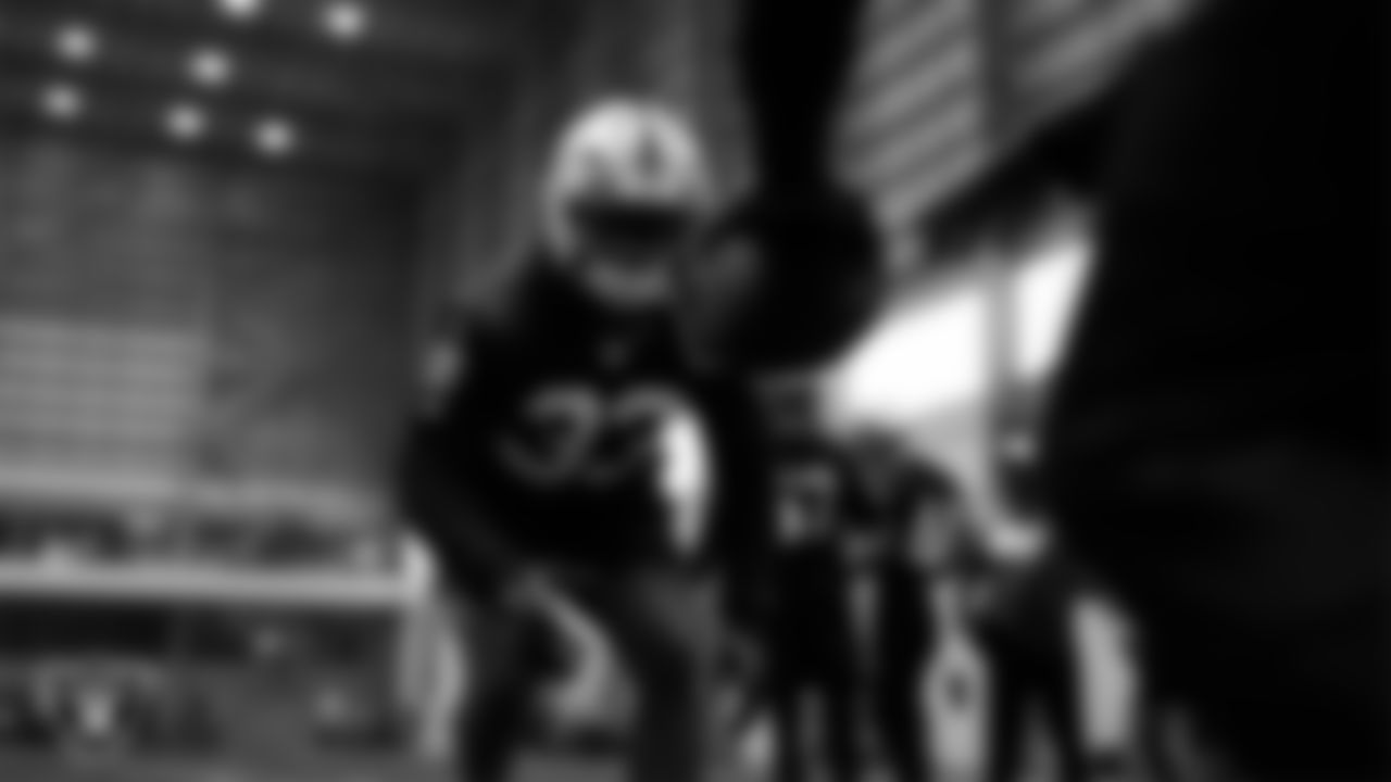 Las Vegas Raiders linebacker Jamal Adams (33) during practice at Intermountain Health Performance Center.