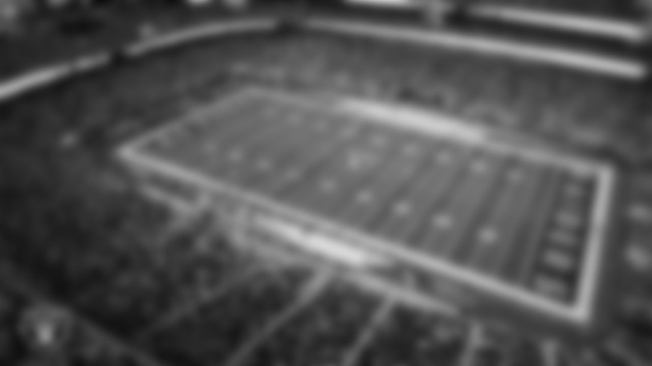 The Las Vegas Raiders line up before a kickoff during the regular season home game against the Kansas City Chiefs at Allegiant Stadium.