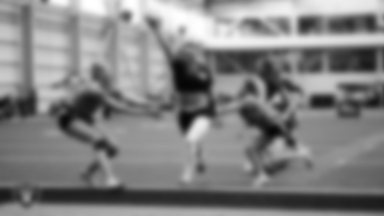 Athletes compete in 7-on-7 games during a Nike 11-On event at Intermountain Health Performance Center.