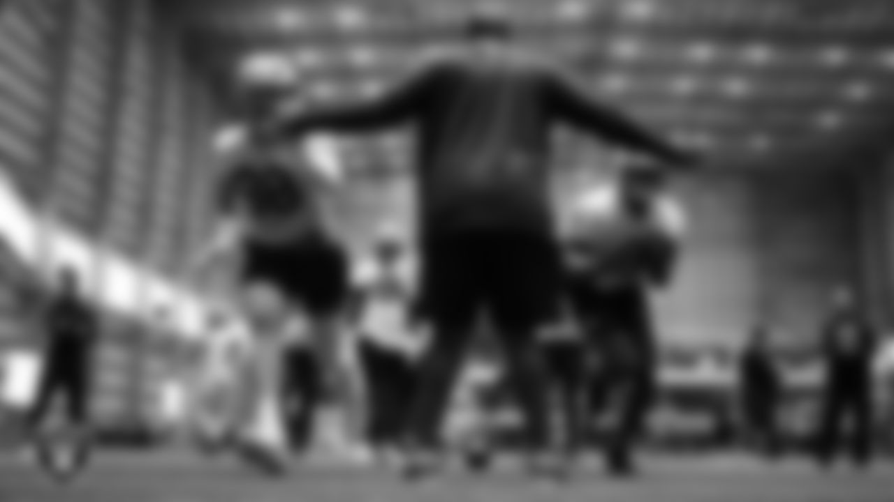 Las Vegas Raiders defensive end Maxx Crosby (98) and defensive end Tyree Wilson (9) during practice at Intermountain Health Performance Center.