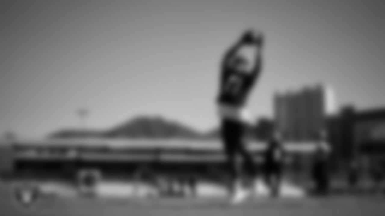 Las Vegas Raiders wide receiver Tyler Lockett (17) during practice at Intermountain Health Performance Center.