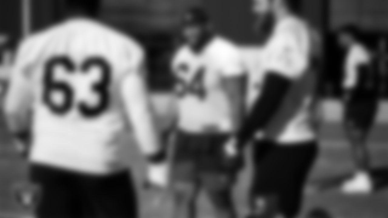 Las Vegas Raiders guard Layden Robinson (64) during practice at Intermountain Health Performance Center.