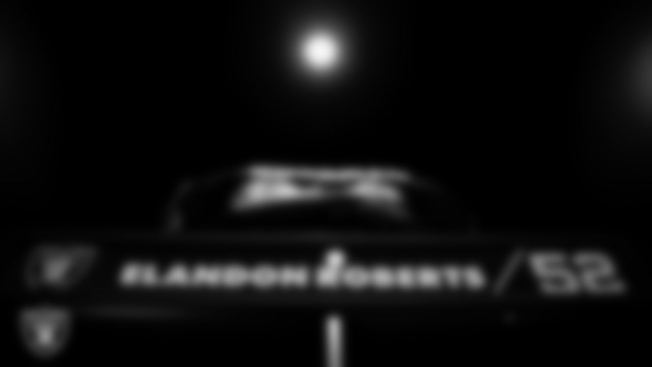 The locker room prior to the Las Vegas Raiders' arrival for their regular season home game against the New York Giants at Allegiant Stadium.