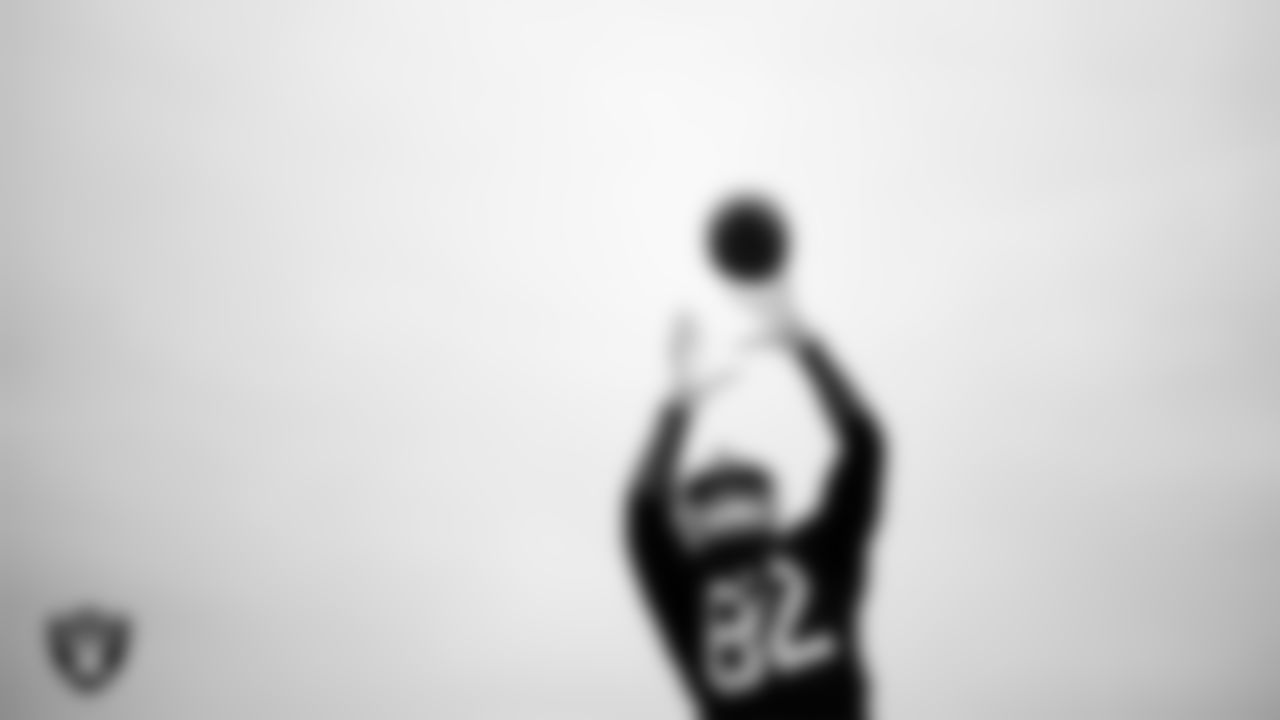 Las Vegas Raiders wide receiver Brenden Rice (82) during practice at Intermountain Health Performance Center.