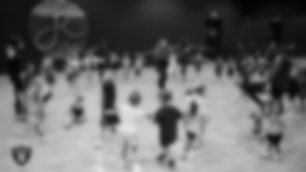 Raiderettes and dancers warm up during day one of summer camp at The Studio.
