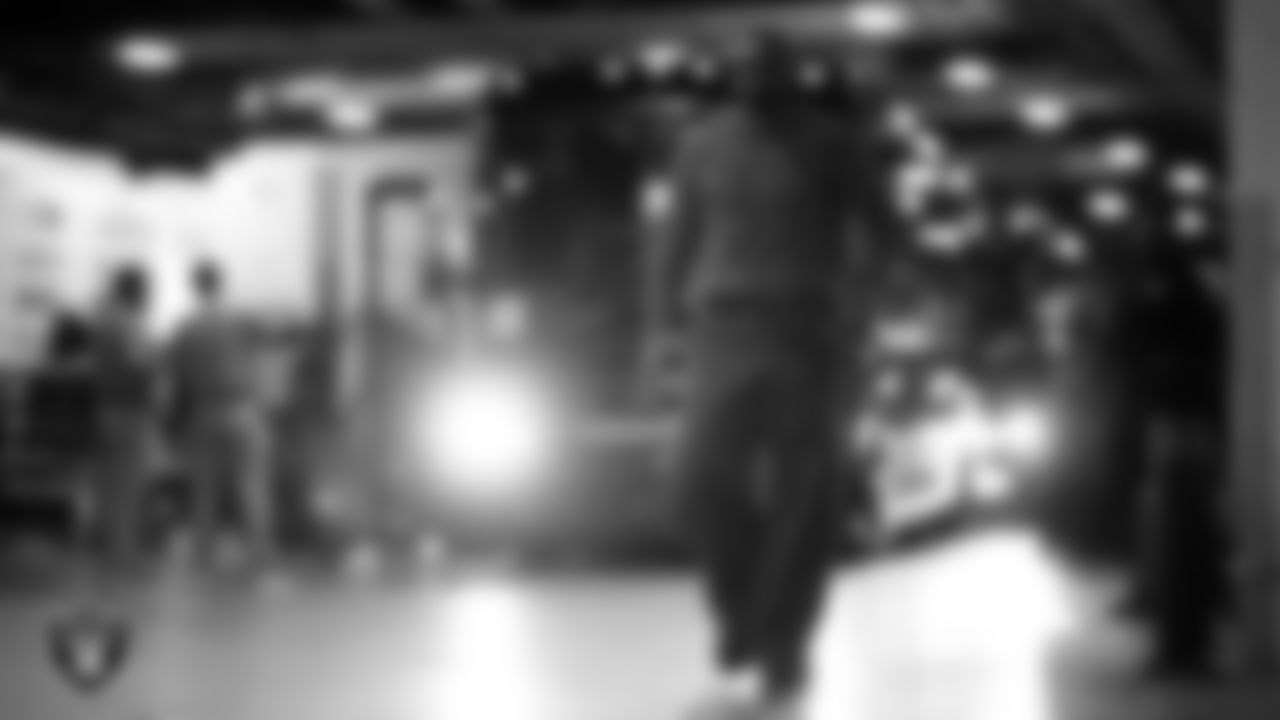 Las Vegas Raiders linebacker Jamal Adams (33) arrives to the regular season away game against the Denver Broncos at Empower Field at Mile High.