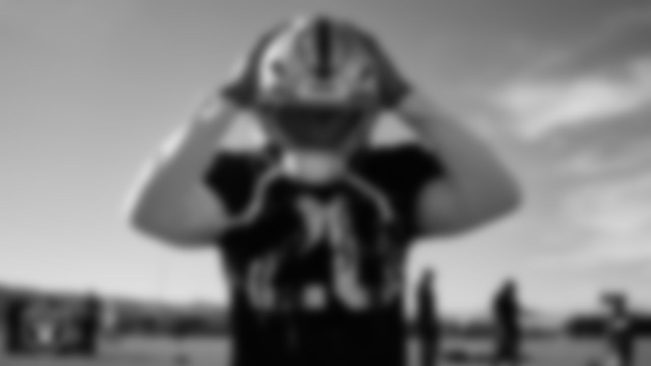 Las Vegas Raiders safety Terrell Edmunds (28) during practice at Intermountain Health Performance Center.