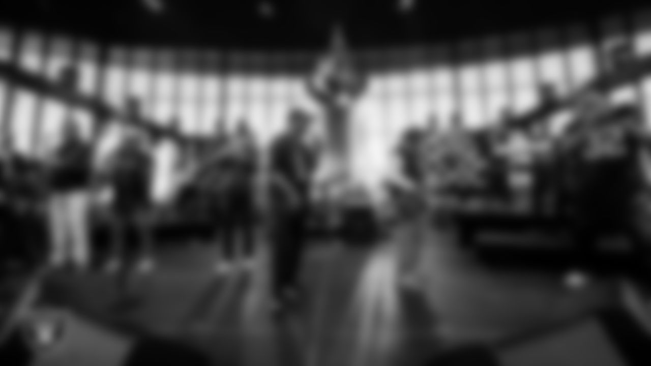 Kool & the Gang performs during halftime at the Las Vegas Raiders' regular season home game against the Jacksonville Jaguars at Allegiant Stadium.