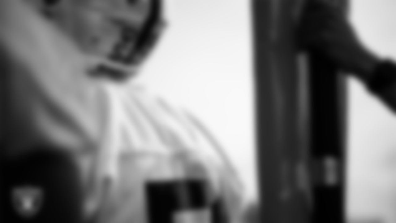 Las Vegas Raiders defensive end Malcolm Koonce (51) during practice at Intermountain Health Performance Center.