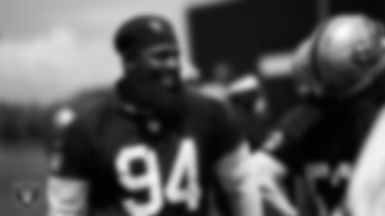 Las Vegas Raiders defensive tackle Christian Wilkins (94) at an Organized Team Activity (OTA) at Intermountain Health Performance Center.