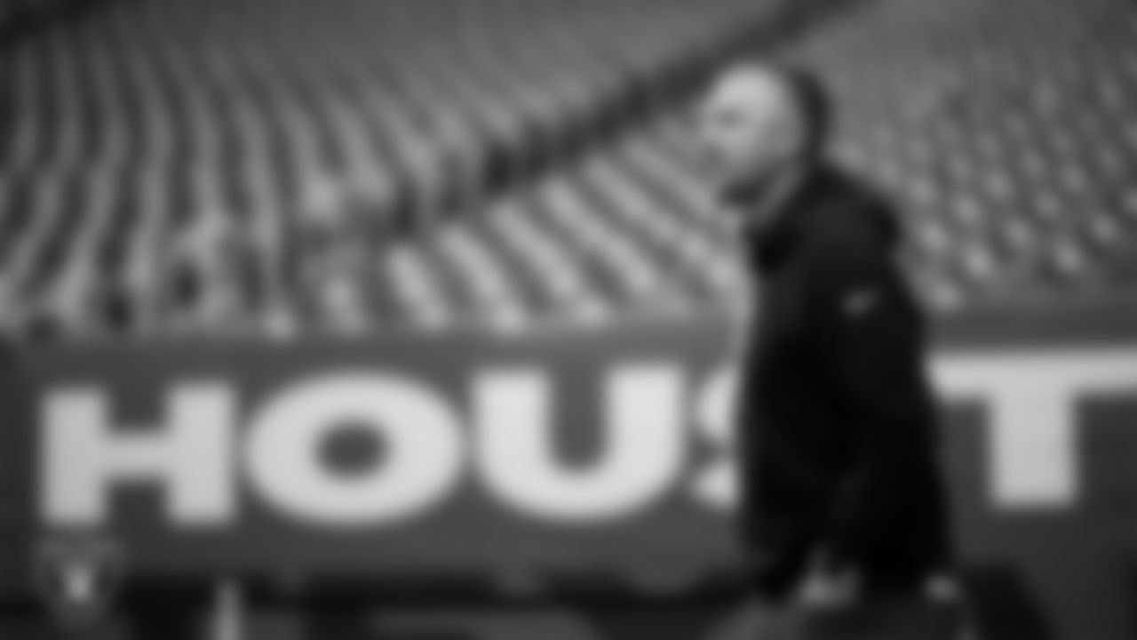 Las Vegas Raiders General Manager John Spytek before the regular season away game against the Houston Texans at NRG Stadium.