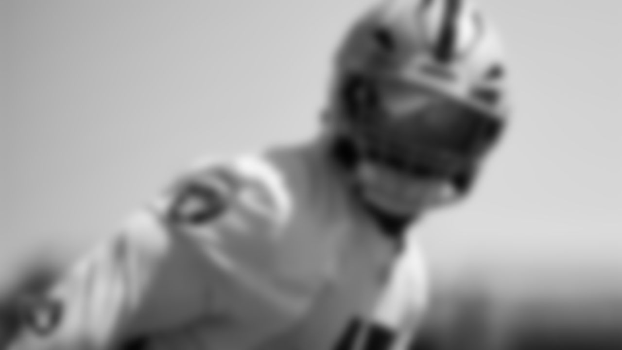 Las Vegas Raiders linebacker Devin White (45) during practice at Intermountain Health Performance Center.