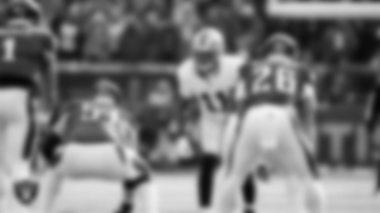 Las Vegas Raiders safety Jeremy Chinn (11) during the regular season away game against the Philadelphia Eagles at Lincoln Financial Field.