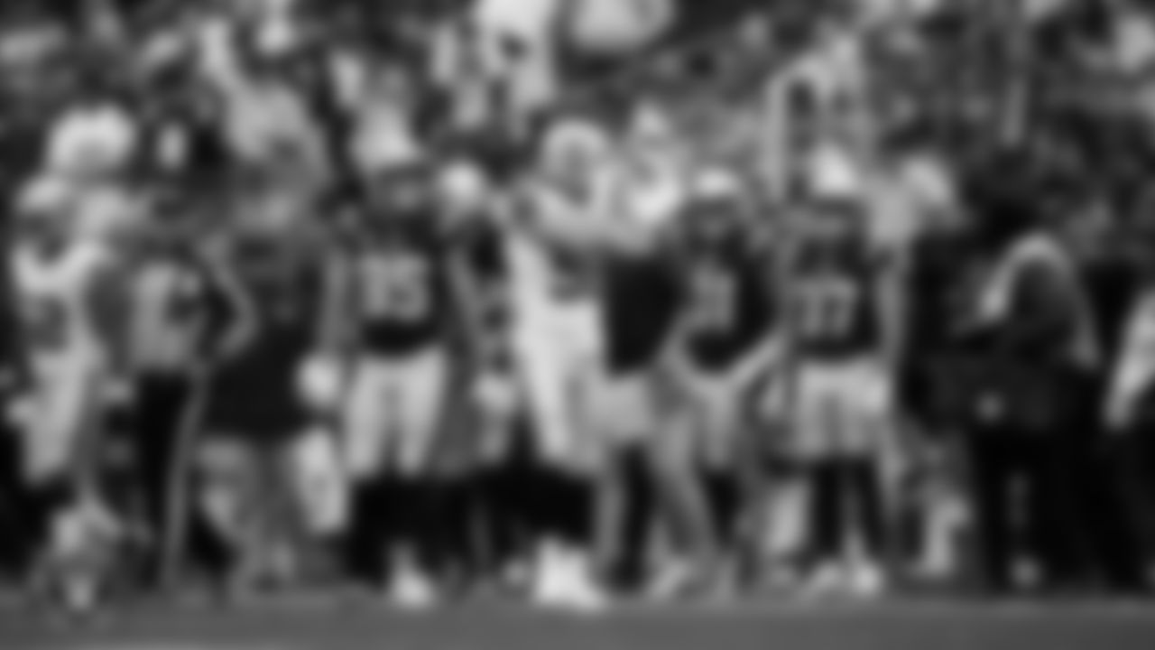 Las Vegas Raiders defensive end Maxx Crosby (98) celebrates after sacking the quarterback during the regular season away game against the New England Patriots at Gillette Stadium.