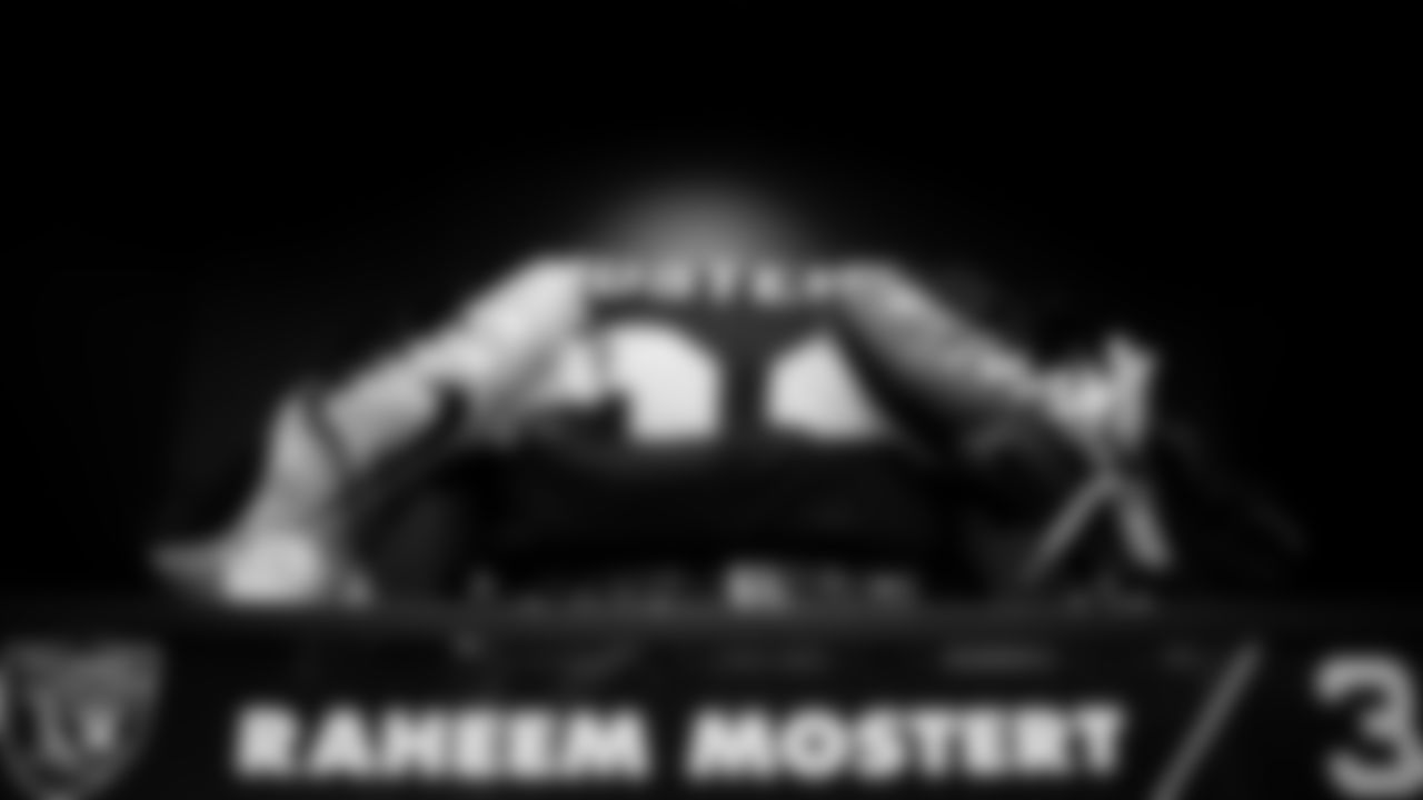 Cleats in the locker room prior to the Las Vegas Raiders' arrival for their regular season home game against the Cleveland Browns at Allegiant Stadium.