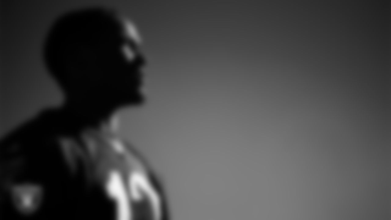 Las Vegas Raiders wide receiver Phillip Dorsett II (13) during practice at Intermountain Health Performance Center.