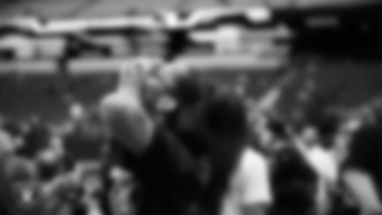 Las Vegas Aces center A'ja Wilson before the regular season home game against the Tennessee Titans at Allegiant Stadium.