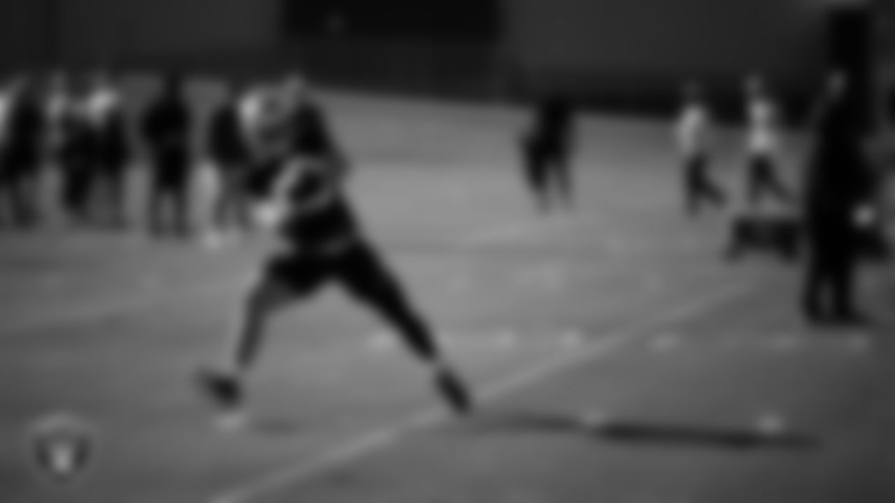 Las Vegas Raiders tight end Brock Bowers (89) during practice at Intermountain Health Performance Center.