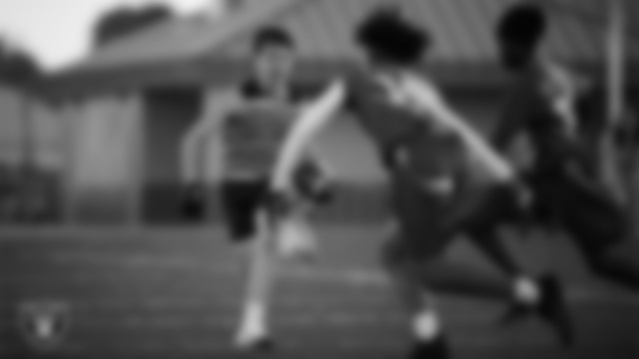 Athletes compete in a 2025 Middle School Flag Football Championship game at All American Park.