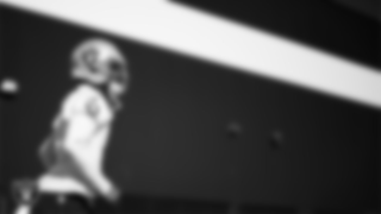 Las Vegas Raiders wide receiver Shedrick Jackson (4) during practice at Intermountain Health Performance Center.