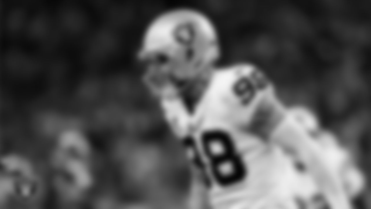 Las Vegas Raiders defensive end Maxx Crosby (98) during the regular season away game against the Houston Texans at NRG Stadium.