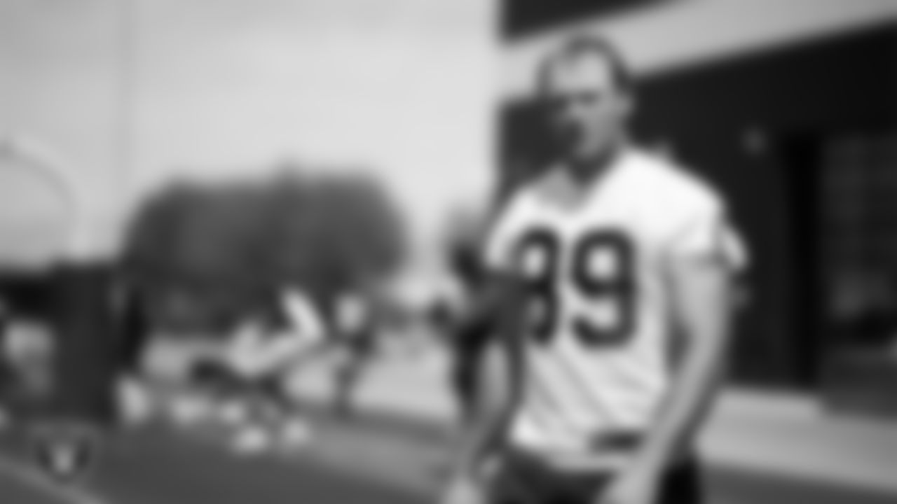 Las Vegas Raiders tight end Brock Bowers (89) at an Organized Team Activity (OTA) at Intermountain Health Performance Center.