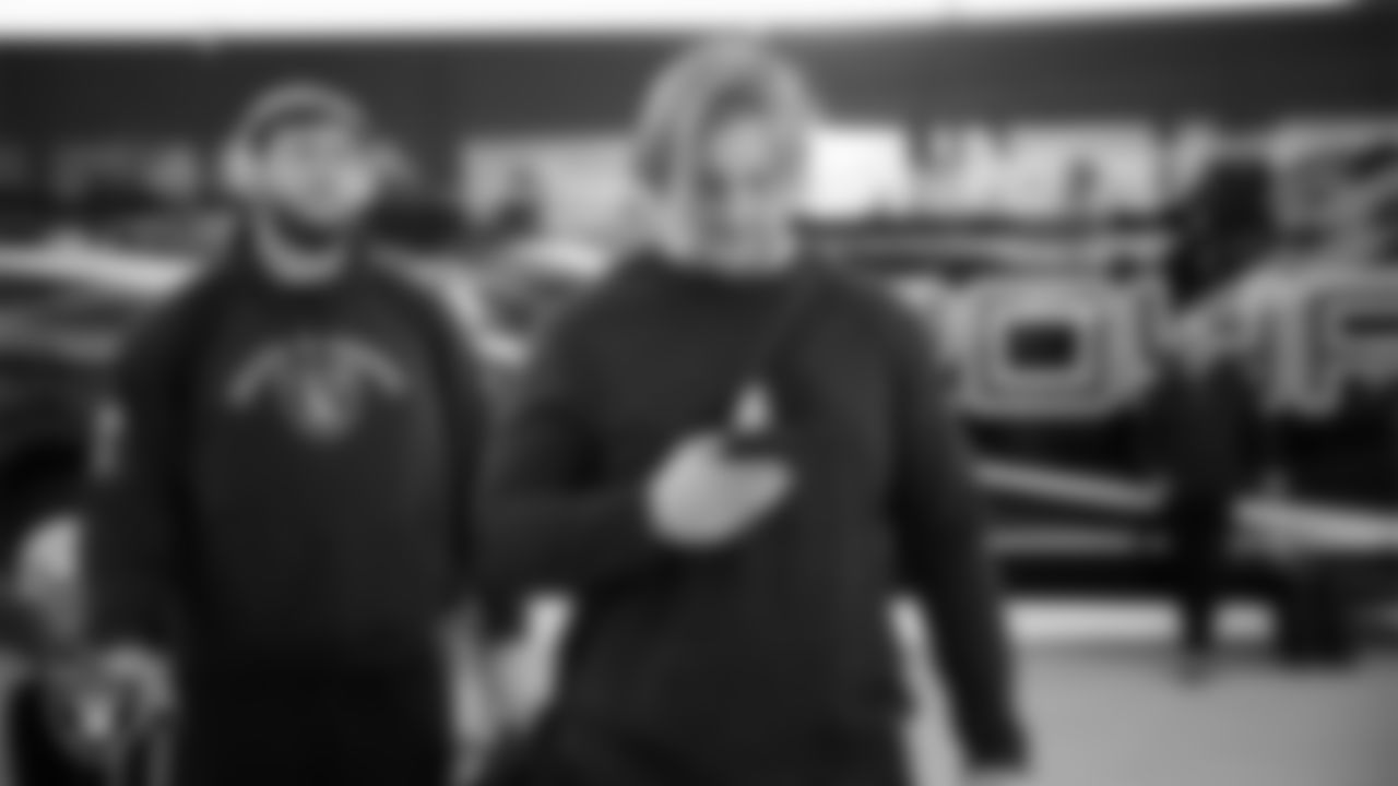 Las Vegas Raiders guard Alex Cappa (65) departs for the regular season away game against the Houston Texans.