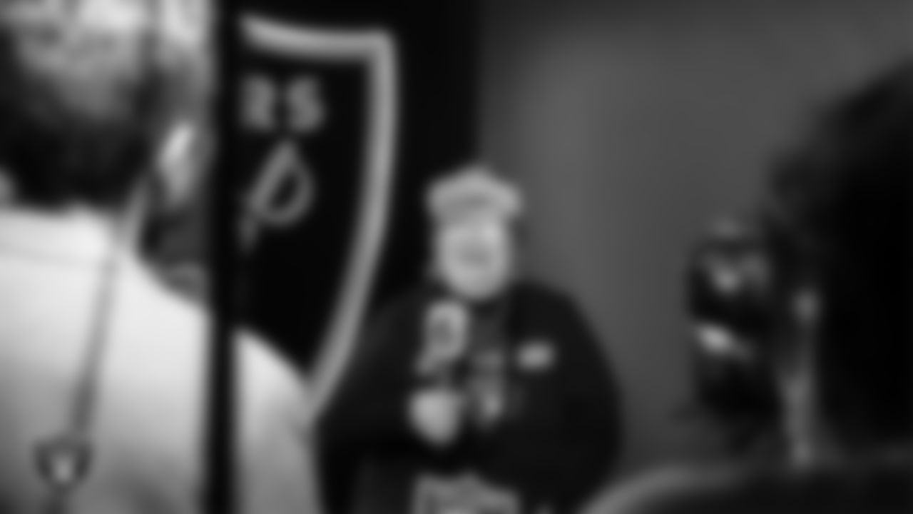 Las Vegas Raiders fan Barbara Estrada from Mexico City is named the International Fan of the Year.