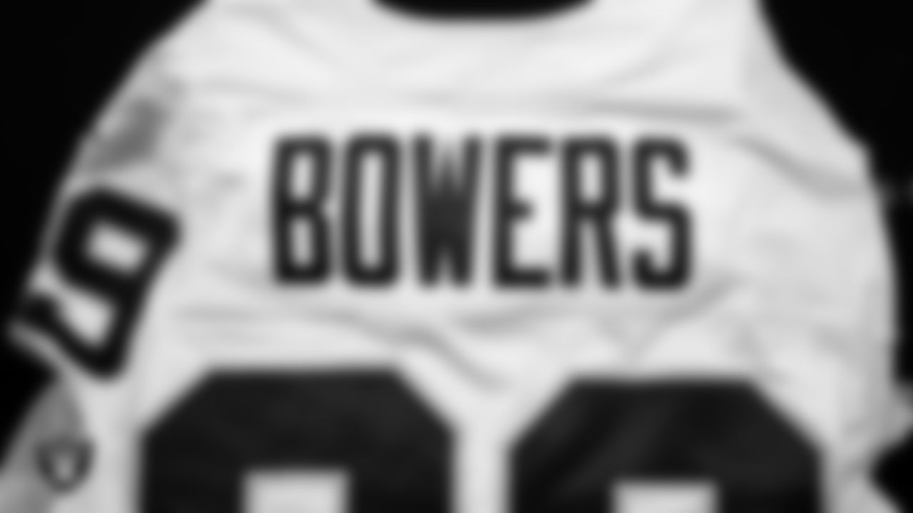 Las Vegas Raiders tight end Brock Bowers' (89) jersey in the locker room prior to the Las Vegas Raiders' arrival for their regular season away game against the Denver Broncos at Empower Field at Mile High.