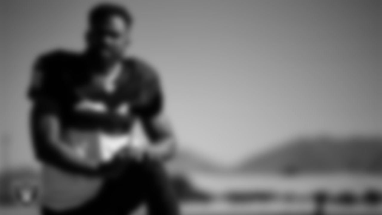 Las Vegas Raiders running back Raheem Mostert (31) during practice at Intermountain Health Performance Center.