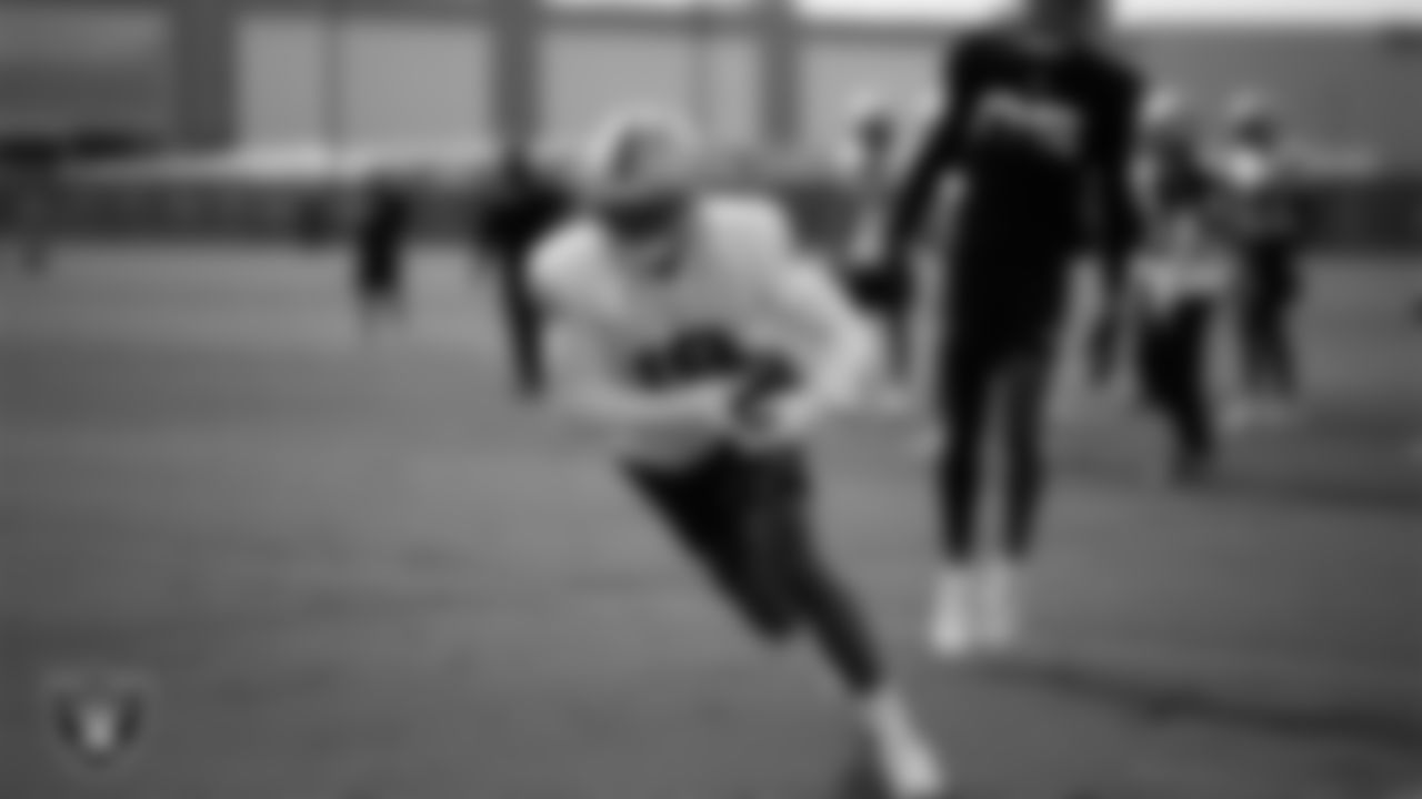Las Vegas Raiders wide receiver Amari Cooper (19) during practice at Intermountain Health Performance Center.