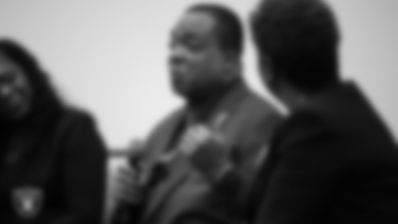 First black president of UNLV Keith Whitfield speaks to guests during the Trailblazers in Las Vegas event at UNLV.
